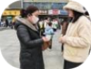 Field interview — street interception in Nanjing